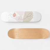 Minimalistische kunst persoonlijk skateboard (Horizontaal)