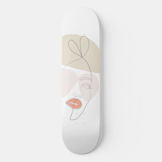 Minimalistische kunst persoonlijk skateboard (Voorkant)