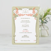  minimalistische kunst van de uitnodiging voor het (Staand voorkant)