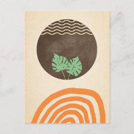 Minimalistische kunst. Voor een zachte boodschap.  Briefkaart