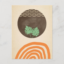 Minimalistische kunst. Voor een zachte boodschap.  Briefkaart