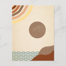 Minimalistische kunst. Voor een zachte boodschap.  Briefkaart