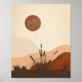 Minimalistische kunst. Wanddecoratie Poster