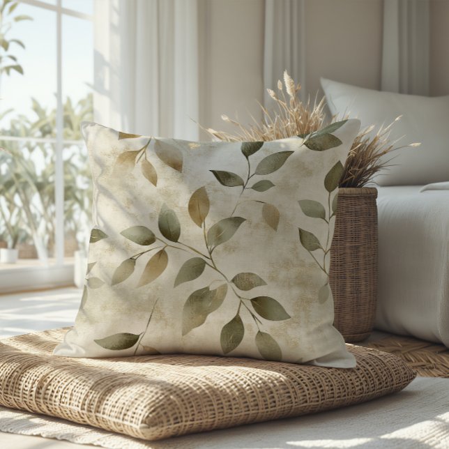 Minimalistische kunst worp kussen | Thuis & Leven  (Minimalist throw pillow — soft modern accent for living rooms and cozy homes.)