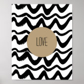 Minimalistische kunstdrukken Abstracte cirkelliefd Poster (Voorkant)
