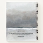 Minimalistische kunstenaar op maat met uw kunst notitieboek (Achterkant)