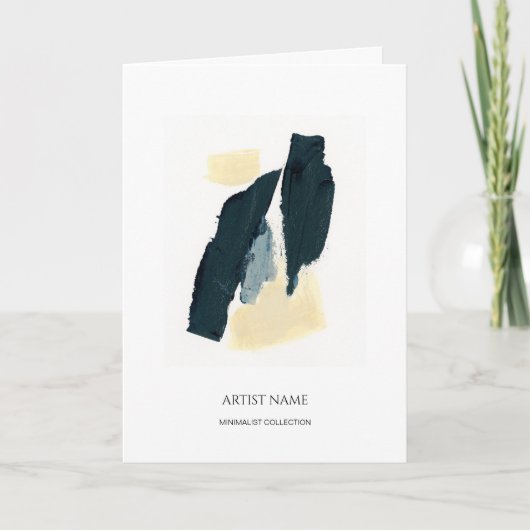 Minimalistische kunstenaarsbrochure Sjabloon (Voorkant)