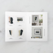 Minimalistische kunstenaarsbrochure Sjabloon (Binnen)