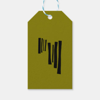 Minimalistische kunstenclosure cadeaulabel