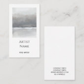 Minimalistische kunstfotokunstenaar visitekaartje (Voorkant / Achterkant)