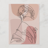 Minimalistische kunstkunst met een Mode voor het t Briefkaart (Voorkant)