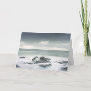 Minimalistische kustlandschap foto kaart