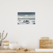 Minimalistische kustlandschap foto poster (Keuken)