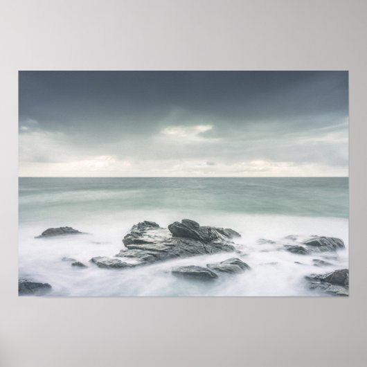 Minimalistische kustlandschap foto poster (Voorkant)
