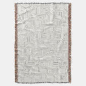 Minimalistische Labyrint Lijndeken Deken (Voorkant Verticaal)