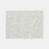 Minimalistische Labyrint Lijndeken Fleece Deken (Voorkant (Horizontaal))