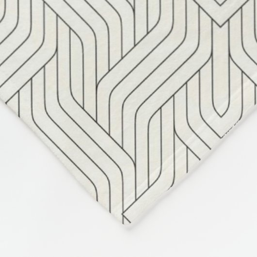 Minimalistische Labyrint Lijndeken Fleece Deken (Hoek)