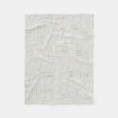 Minimalistische Labyrint Lijndeken Fleece Deken (Voorkant)