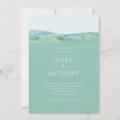 Minimalistische landelijke huwelijksuitnodiging kaart (Voorkant)