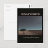 Minimalistische landschappen briefkaart (Voorkant / Achterkant)