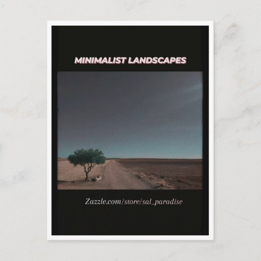 Minimalistische landschappen briefkaart (Voorkant)