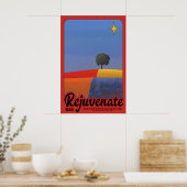 Minimalistische landschapskunst print inspirerend (Keuken)