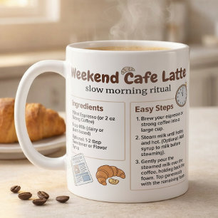 Minimalistische Latte Weekend Recept Gids  Koffiemok