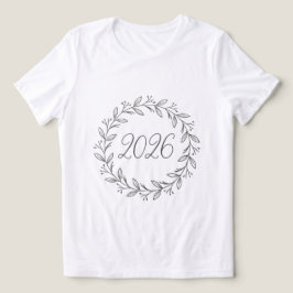 Minimalistische lauwerkrans 2026 Tri-Blend shirt