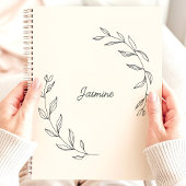 Minimalistische lauwerkrans aangepaste naam planner