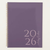 Minimalistische Lavendel Custom Persoonlijk Maande Planner (Voorkant)