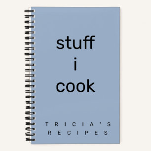 Minimalistische Lavendel kookboek Notitieboek