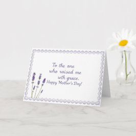 Minimalistische Lavendel Moederdag Liefde Kaart