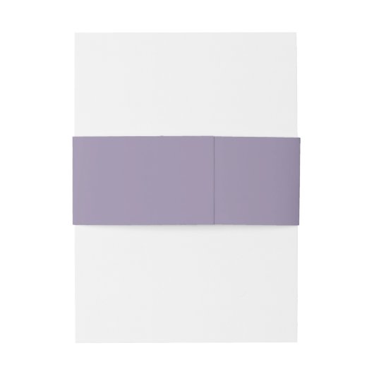 Minimalistische Lavendel Uitnodiging Buikband Uitnodigingen Wikkel (Achterkant Voorbeeld)
