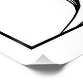 Minimalistische Leaf Line Art – Elegante Botanisch Perfect Poster (Hoek)