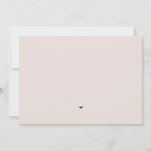 Minimalistische, legante bruiloft - Fotokaart Kaart (Achterkant)