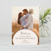 Minimalistische, legante bruiloft - Fotokaart Kaart (Staand voorkant)