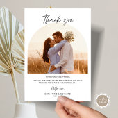 Minimalistische, legante bruiloft - Fotokaart Kaart