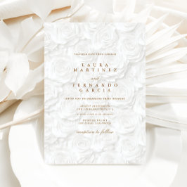 Minimalistische legante bruiloft kaart