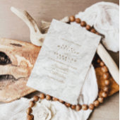 Minimalistische legante bruiloft kaart