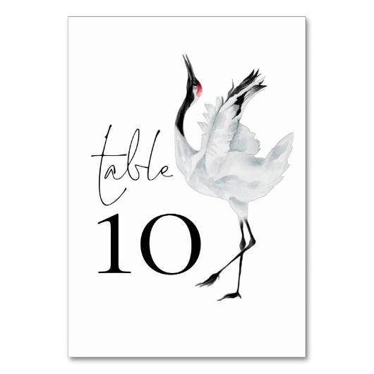 Minimalistische legante tast-vogel bruiloft kaart (Voorkant)