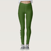 Minimalistische Leggings voor Vrouwen met Aangepas (Voorkant)