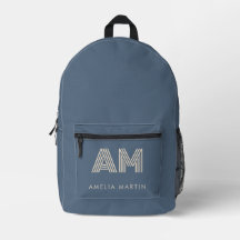 Minimalistische leiste blauwe monogram 