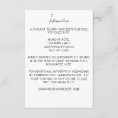 Minimalistische Lelie van de Vallei Trouwen Informatiekaartje (Voorkant)