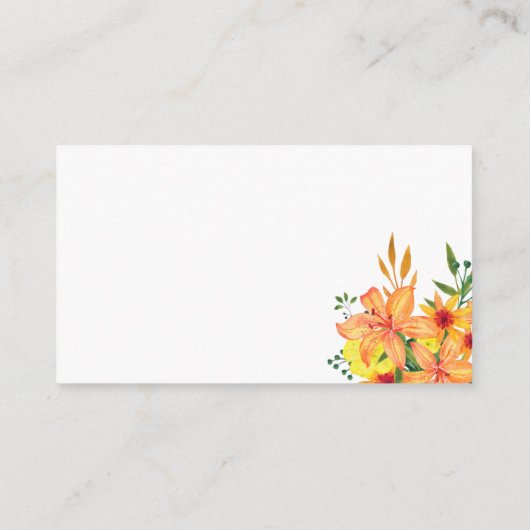 Minimalistische lente display douche informatiekaartje (Achterkant)