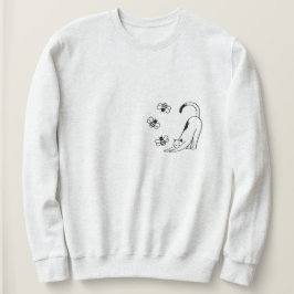 Minimalistische lente kat trui