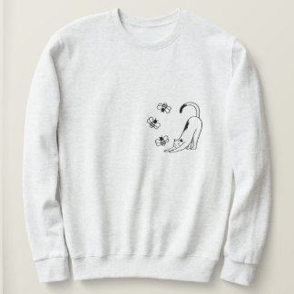 Minimalistische lente kat trui