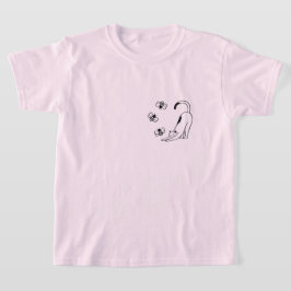 Minimalistische lente kinderkat  t-shirt