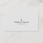 Minimalistische leraar Frans Visitekaartje (Voorkant)