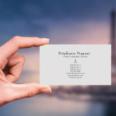 Minimalistische leraar Frans Visitekaartje