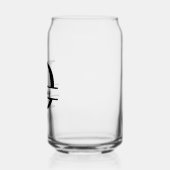 Minimalistische letter D Monogram en aangepaste na Blikvorm Glas (Links)